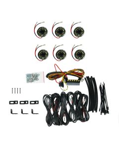 KC CYCLONE LED V2 6PC AMBER ROCK LT KIT