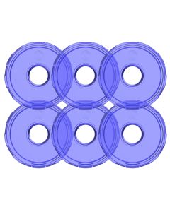 KC CYCLONE LED V2 REPLCMNT LENS BLU 6PK