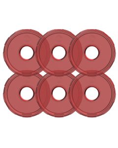 KC CYCLONE LED V2 REPLCMNT LENS RED 6PK