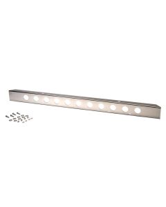 Kentrol 30436 Stainless Steel 54" Front Bumper with Holes for 87-95 Jeep Wrangler YJ