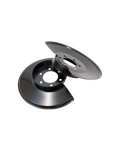 Kentrol  Stainless Steel Disc Brake Dust Covers with 6-bolt Caliper Plate for 76-78 Jeep CJ