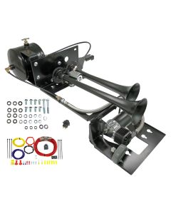 Kleinn Air Horns TJ102 Trail Blaster Dual Air Horn Kit for 97-06 Jeep Wrangler TJ & Wrangler Unlimited LJ
