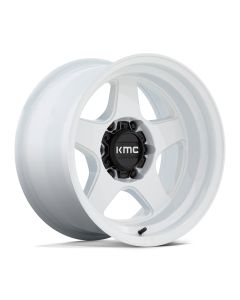KMC Lobo KM728 17X8.5 5X5.0 G-WHT 18MM