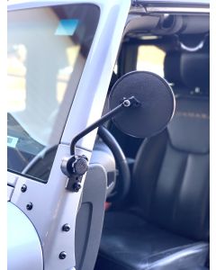 Lange Originals M2-007 Quick Mirror II in Black for 76-18 Jeep CJ-5, CJ-7, CJ-8 Scrambler, Wrangler YJ, TJ, Unlimited, Wrangler & Wrangler Unlimited JK