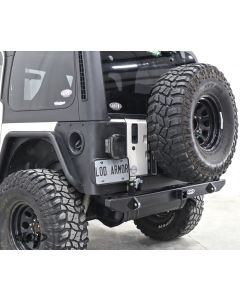 LoD Offroad JBC9621 Destroyer Expedition Series Rear Bumper w/ Tire Carrier for 87-06 Jeep Wrangler YJ, TJ, & Unlimited