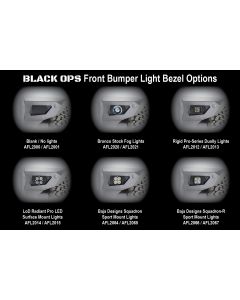 LoD Offroad  Black Ops Front Light Bezels for 21-25 Ford Bronco