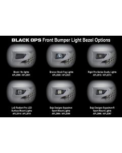 LoD Offroad  Black Ops Front Light Bezels for 21-25 Ford Bronco