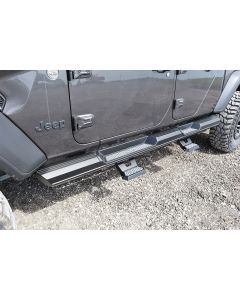 LoD Offroad  Armor Lite Drop Step (Pair) for 07-21 Jeep Wrangler JK, JL, & Gladiator JT with Armor Lite Rocksliders