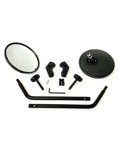 Lange Originals M1-600 Black Quick Mirror for 97-06 Jeep Wrangler TJ and Unlimited