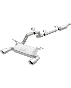 Magnaflow 19416 Street Series Stainless Steel Dual Exit Cat Back Exhaust System in Stainless Steel  for 18-21 Jeep Wrangler JL with 3.6L