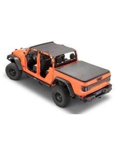 Bimini Top Plus, 2020-current Jeep JT Gladiator 4Dr, Black Diamond Inc. Channel