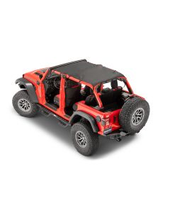 Bimini Top Plus, 2018-current Jeep JLU Wrangler 4Dr, MasterTwill Inc Channel..