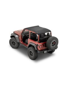 Bimini Top Plus, 2018-current Jeep JL Wrangler 2Dr, MasterTwill Inc Channel...