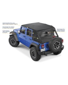 MasterTop  Ultimate Summer Combo Tops in MasterTwill® Fabric for 07-18 Jeep Wrangler JK Unlimited 4 Door