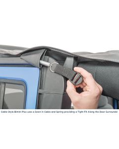 MasterTop  Cable Style Bimini Top Plus in MasterTwill® Fabric for 07-18 Jeep Wrangler JK Unlimited 4-Door