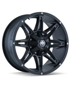 MAYHEM RAMPAGE 8090 MATTE BLACK 17X9 5-114.3/5-127 18MM 87MM