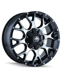 MAYHEM WARRIOR BLK/MAC 18X9 5X5 5.7BS