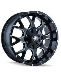 MAYHEM WARRIOR BLK/MIL 17X9 5X5 5.7BS