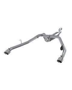 MBRP  2.5" Dual Rear Exit Cat Back Exhaust System for 20-26 Jeep Gladiator JT