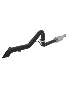 MBRP S5514BLK Black Series "Off Road" Cat Back Exhaust System for 07-11 Jeep Wrangler Unlimited JK 4 Door with 3.8L V6 Engine