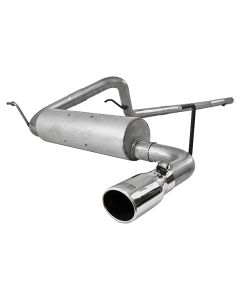 MBRP S5502AL Installer Series Cat Back Exhaust System in Aluminized Steel for 07-11 Jeep Wrangler Unlimited JK 4 Door with 3.8L V6 Engine