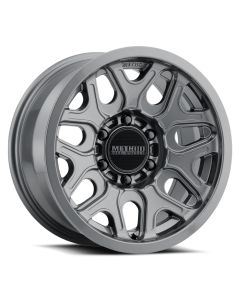 MR322, 17x8.5, 0mm Offset, 5x5, 71.5mm Centerbore, Gloss Titanium