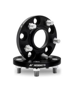 Mishimoto Wheel Spacers, 5x114.3, 64.1 CB, M14x1.5, 20mm, BK