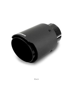 Carbon Fiber Muffler Tip, 2.5" Inlet, 3.5" Outlet, Black