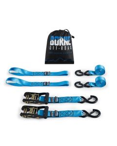 Heavy-Duty Ratchet Tie-Down Kit (2-Pack), Blue