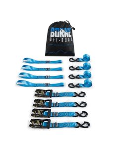 Heavy-Duty Ratchet Tie-Down Kit (4-Pack), Blue