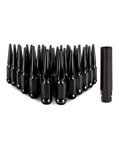 Mishimoto Steel Spiked Lug Nuts M14 x 1.5, 32pc Set, Black