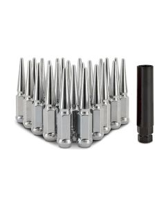 Mishimoto Steel Spiked Lug Nuts M14 x 1.5, 24pc Set, Chrome