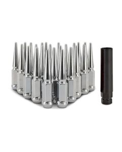 Mishimoto Steel Spiked Lug Nuts M14 x 1.5, 24pc Set, Chrome