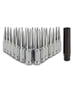 Mishimoto Steel Spiked Lug Nuts M14 x 1.5, 32pc Set, Chrome