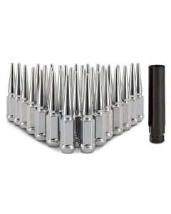 Mishimoto Steel Spiked Lug Nuts M14 x 1.5, 32pc Set, Chrome