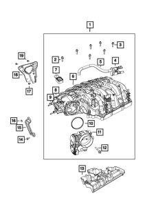 Mopar 4627694AB Purge Control Valve for 14-22 Jeep Cherokee KL, Grand Cherokee WK2, WS, L, WL,  Wrangler JK & JL