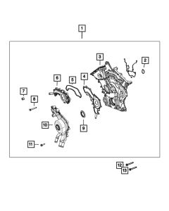 Mopar 5184653AF Coolant Crossover for 14-22 Jeep Cherokee 3.2L, & 11-19 Grand Cherokee WK2 3.0L Diesel/ 3.6L Gas Engine 