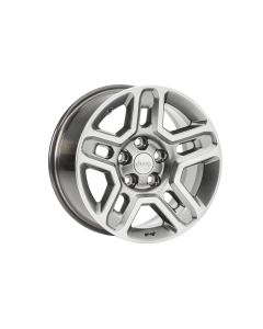 Mopar 77072494AB Slotted Off-Road Wheel in Satin Carbon Finish for 07-20 Jeep Wrangler JL, JK & Gladiator JT