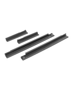 Mopar 82210106AB Door Sill Kit in Black Plastic with Jeep Logo for 07-18 Jeep Wrangler Unlimited JK 4 Door