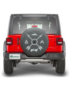 Mopar 82215440 Spare Tire Cover with Camping Logo for 18-21 Jeep Wrangler JL