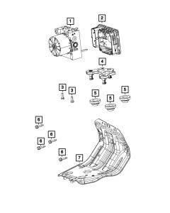 Mopar 68438390AA Anti-Lock Brake Control Unit  for 18-23 Jeep Wrangler JL 
