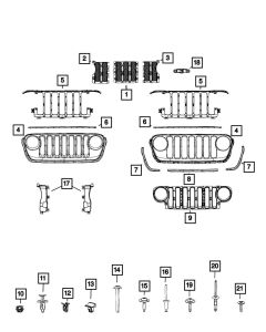 Mopar 68352115AC Camera Bracket for 20-26 Jeep Gladiator JT 