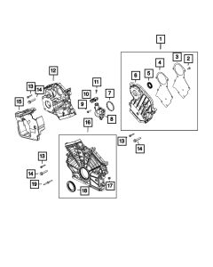 Mopar 68504391AA Chain Case Cover Gasket for 20-23 Jeep Wrangler JL & 21-23 Gladiator JT