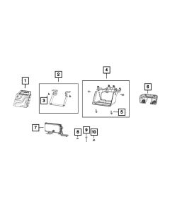 Mopar 68313025AJ Forward Facing Camera for 2019 Jeep Wrangler JL 