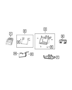 Mopar 68484709AG Forward Facing Camera for 2021 Jeep Wrangler JL