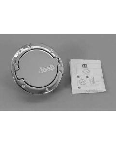 Mopar  Fuel Fill Door in Chrome for 13-18 Jeep Wrangler JK 3.6L V6