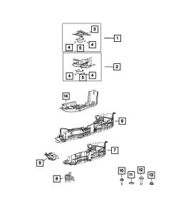 Mopar 68640308AA Fuel Tank Skid Plate for 18-26 Jeep Wrangler JL