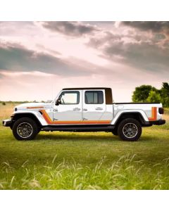 Mopar 68663249AA Jeep Gladiator Retro Stripes Graphic in Orange/Red  for 20-24 Jeep Gladiator JT 