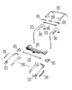 Mopar 55395485AE Sport Bar for 07-18 Jeep Wrangler JK
