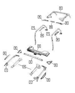 Mopar 55395589AE Sport Bar- Component for 07-18 Jeep Wrangler JK